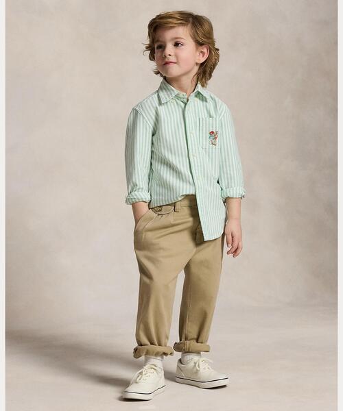 POLO RALPH LAUREN CHILDRENSWEAR（ポロ ラルフ ローレン チルドレンズウェア）の「Polo ベア コットン オックスフォード シャツ（シャツ/ブラウス・キッズ・マルチ・7/6/4/3）」の6枚目の写真