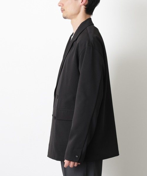 NANO universe（ナノユニバース）の「ドレープダブルジャケット（テーラードジャケット・メンズ・ネイビー/ブラック・S/L/M）」の18枚目の写真