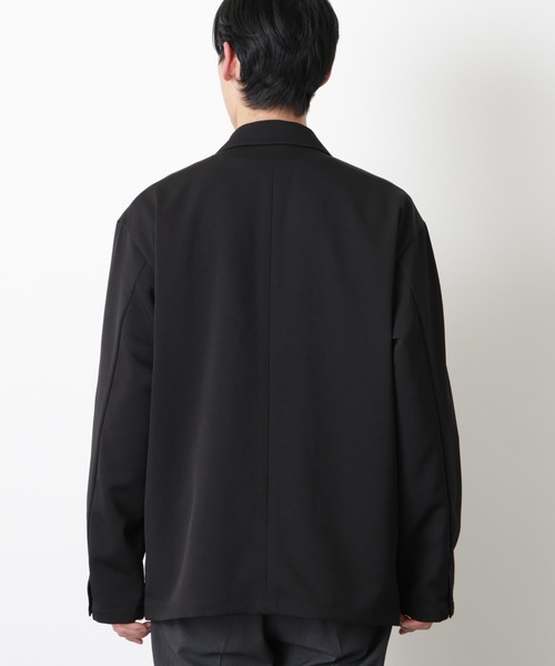 NANO universe（ナノユニバース）の「ドレープダブルジャケット（テーラードジャケット・メンズ・ネイビー/ブラック・S/L/M）」の19枚目の写真