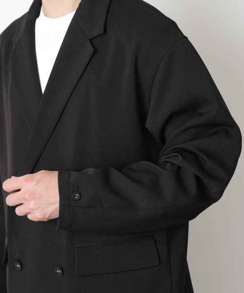 NANO universe（ナノユニバース）の「ドレープダブルジャケット（テーラードジャケット・メンズ・ネイビー/ブラック・S/L/M）」の21枚目の写真