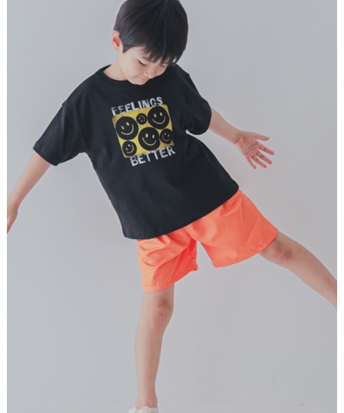 2nd（セカンド）の「ジーンズベーセカンド SMILE Tシャツ（Tシャツ/カットソー・キッズ・オフホワイト/ブラック・110cm/120cm/130cm/150cm/160cm/140cm）」の6枚目の写真