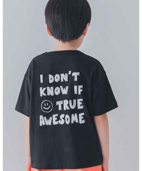2nd（セカンド）の「ジーンズベーセカンド SMILE Tシャツ（Tシャツ/カットソー・キッズ・オフホワイト/ブラック・110cm/120cm/130cm/150cm/160cm/140cm）」の5枚目の写真