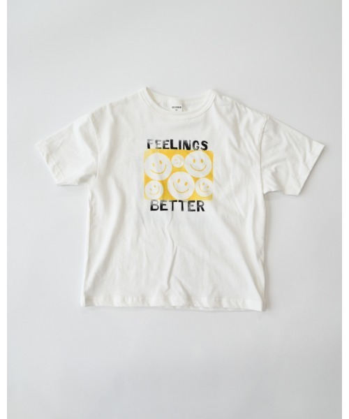 2nd（セカンド）の「ジーンズベーセカンド SMILE Tシャツ（Tシャツ/カットソー・キッズ・オフホワイト/ブラック・110cm/120cm/130cm/150cm/160cm/140cm）」の9枚目の写真