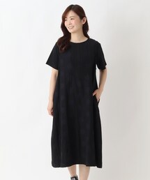ドットジャカードノースリーブワンピース