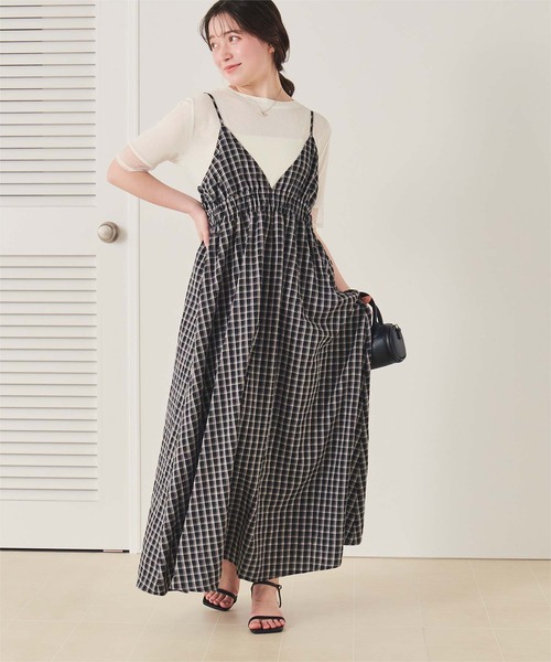titivate(ティティベイト)の「シアー切替ハーフスリーブカットソートップス(Tシャツ/カットソー・レディース・ダークブラウン/ライトブルー/ブラック/オフホワイト・L/M/S)」の7枚目の写真