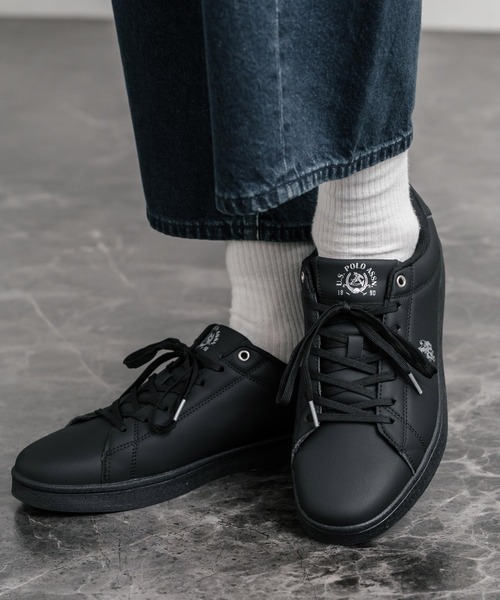 U.S. POLO ASSN.(ユーエスポロアッスン)の「U.S. POLO ASSN. ユーエスポロアッスン ローカット 紐靴コートスニーカー(スニーカー・メンズ・ホワイト×グリーン/ブラック×シルバー/ホワイト×ブラック・26cm/25cm/24cm/23cm/28cm/27cm)」の9枚目の写真