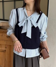 Thevon | ビスチェSETボウタイブラウス(シャツ/ブラウス)