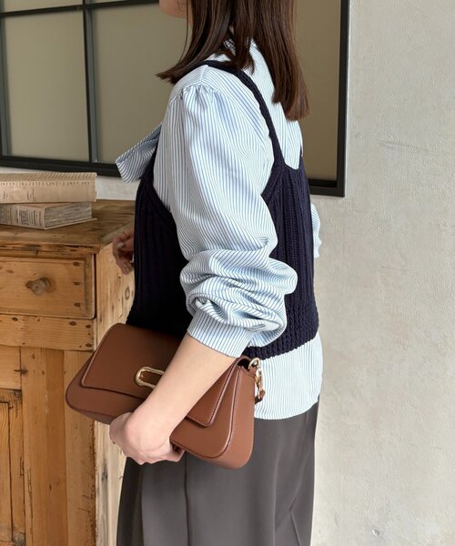 Thevon（ゼボン）の「ビスチェSETボウタイブラウス（シャツ/ブラウス・レディース・ブルー/ベージュ/アイボリー・FREE）」の22枚目の写真