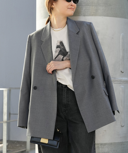 Deuxieme Classe（ドゥーズィエムクラス）の「*Essential ジャケット（テーラードジャケット・レディース・グレー/ベージュ系その他・38/36）」の22枚目の写真