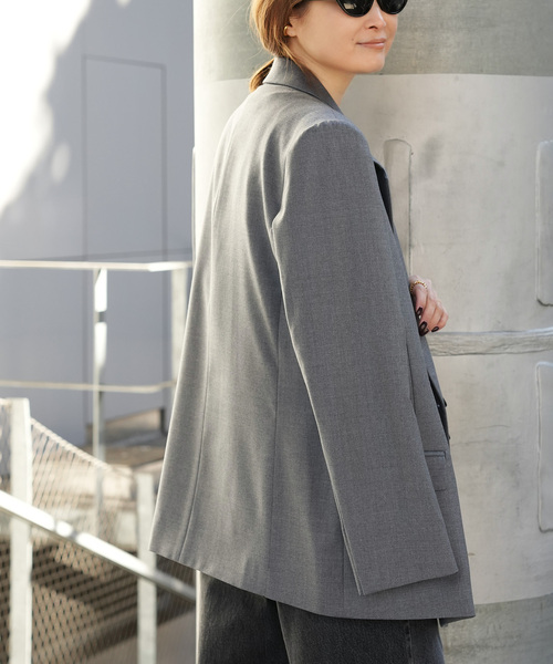 Deuxieme Classe（ドゥーズィエムクラス）の「*Essential ジャケット（テーラードジャケット・レディース・グレー/ベージュ系その他・38/36）」の3枚目の写真