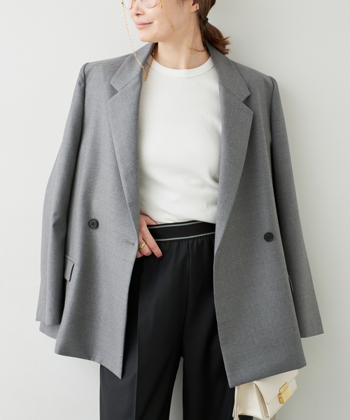 Deuxieme Classe（ドゥーズィエムクラス）の「*Essential ジャケット（テーラードジャケット・レディース・グレー/ベージュ系その他・38/36）」の15枚目の写真