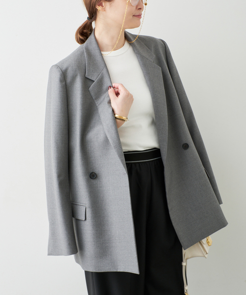 Deuxieme Classe（ドゥーズィエムクラス）の「*Essential ジャケット（テーラードジャケット・レディース・グレー/ベージュ系その他・38/36）」の16枚目の写真