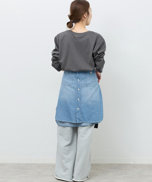 JOURNAL STANDARD relume（ジャーナルスタンダード　レリューム）の「レースヘムロンT（Tシャツ/カットソー・レディース・ホワイト/ブラック/ブラック系その他・FREE）」の21枚目の写真