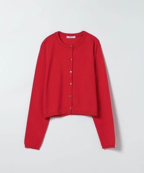 JEANASIS（ジーナシス）の「14Gイゲージリブスナップカーディガン/668667（カーディガン/ボレロ・レディース・ホワイト/ブラック/レッド/マルチ・FREE）」の18枚目の写真