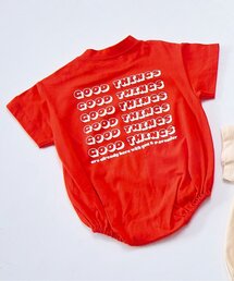 p.premier | 親子お揃いでイロチ買いしたいシンプルロゴTロンパース(ロンパース)