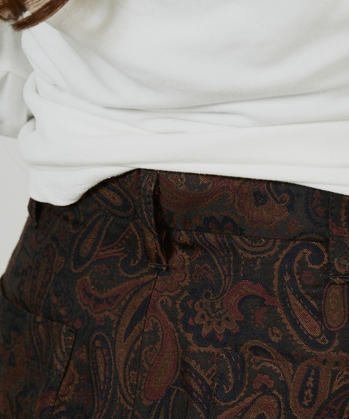 superNova.(スーパーノヴァ)の「superNova. Adjuster flare pants - Paisley jacquard SN-455(スラックス・メンズ・ブラウン・S)」の17枚目の写真