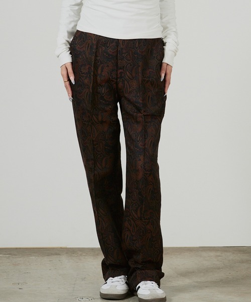 superNova.(スーパーノヴァ)の「superNova. Adjuster flare pants - Paisley jacquard SN-455(スラックス・メンズ・ブラウン・S)」の4枚目の写真