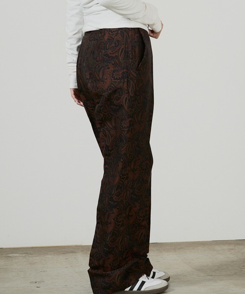 superNova.(スーパーノヴァ)の「superNova. Adjuster flare pants - Paisley jacquard SN-455(スラックス・メンズ・ブラウン・S)」の6枚目の写真