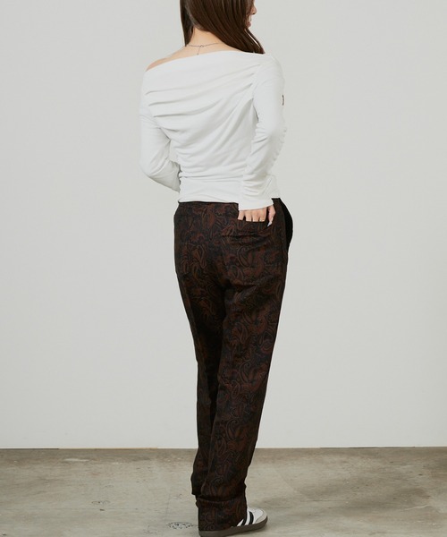 superNova.(スーパーノヴァ)の「superNova. Adjuster flare pants - Paisley jacquard SN-455(スラックス・メンズ・ブラウン・S)」の11枚目の写真