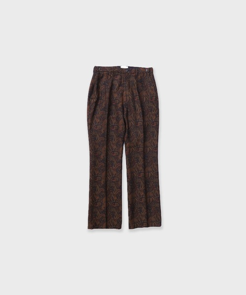 superNova.(スーパーノヴァ)の「superNova. Adjuster flare pants - Paisley jacquard SN-455(スラックス・メンズ・ブラウン・S)」の2枚目の写真