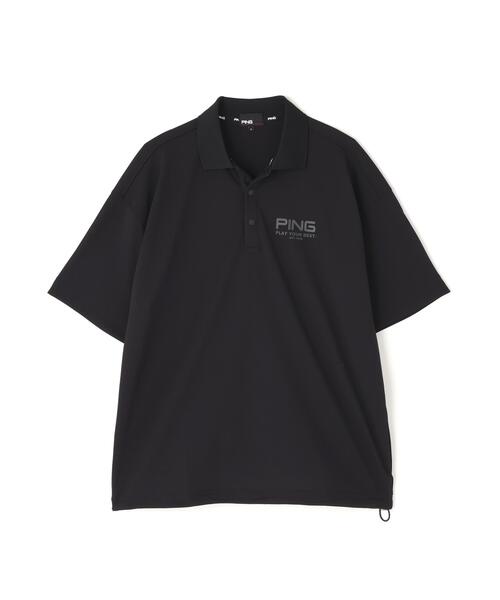PING(ピン)の「【PING APPAREL】半袖カノコオーバーポロシャツ(ポロシャツ・メンズ・ブラック/ホワイト/ピンク・LL/S/LL1/M/L)」の6枚目の写真