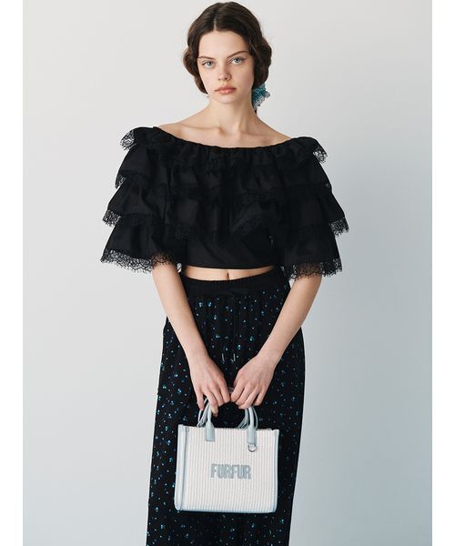 FURFUR（ファーファー）の「【限定カラー】ミニフラワープリントスウェットパンツ（その他パンツ・レディース・ライトグレー/ホワイト/ブラック・0/1）」の8枚目の写真