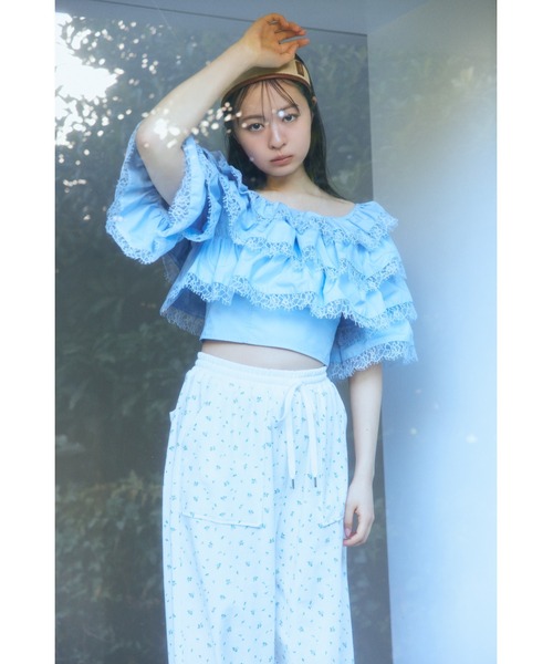 FURFUR（ファーファー）の「【限定カラー】ミニフラワープリントスウェットパンツ（その他パンツ・レディース・ライトグレー/ホワイト/ブラック・0/1）」の5枚目の写真