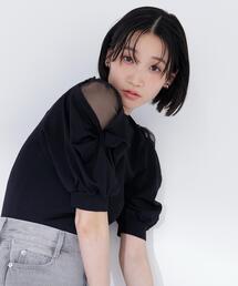 NATURAL BEAUTY BASIC | ◇シアーツイストスリーブニット(ニット/セーター)