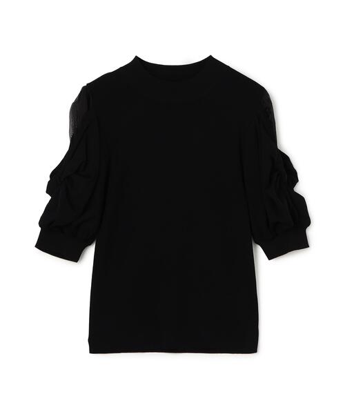 NATURAL BEAUTY BASIC(ナチュラルビューティーベーシック)の「◇シアーツイストスリーブニット(ニット/セーター・レディース・ブルー/ピンク/オフホワイト/ブラック・FREE)」の19枚目の写真