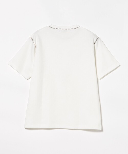 BEAMS HEART(ビームスハート)の「【ユニセックス】ダンボール スラブ ステッチ クルーネック Tシャツ (吸水速乾)(Tシャツ/カットソー・メンズ・ホワイト/ブラック・SMALL/MEDIUM/LARGE)」の12枚目の写真