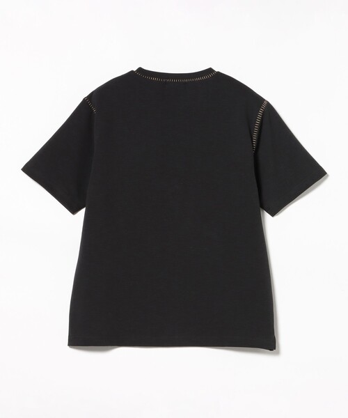 BEAMS HEART(ビームスハート)の「【ユニセックス】ダンボール スラブ ステッチ クルーネック Tシャツ (吸水速乾)(Tシャツ/カットソー・メンズ・ホワイト/ブラック・SMALL/MEDIUM/LARGE)」の16枚目の写真