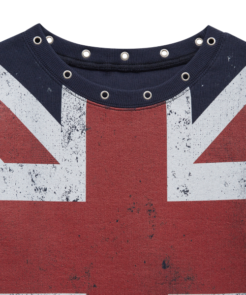 Midnight Move（ミッドナイトムーブ）の「england t (navy)（Tシャツ/カットソー・レディース・その他・FREE）」の2枚目の写真