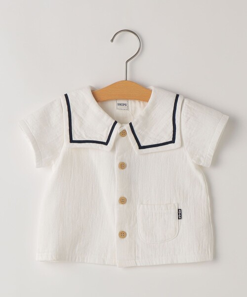 SHIPS(シップス)の「SHIPS KIDS:70~80cm / セーラー セットアップ(ロンパース・キッズ・ストーン/ネイビー・70/80)」の16枚目の写真