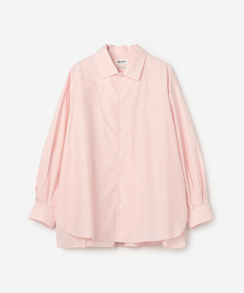 GYMPHLEX(ジムフレックス)の「Gymphlex | コットン 長袖チュニックシャツ WOMEN(シャツ/ブラウス・レディース・ピンク/グレー・12)」の2枚目の写真