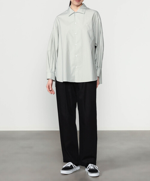 GYMPHLEX(ジムフレックス)の「Gymphlex | コットン 長袖チュニックシャツ WOMEN(シャツ/ブラウス・レディース・ピンク/グレー・12)」の3枚目の写真