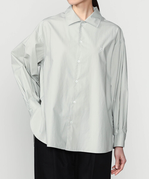 GYMPHLEX(ジムフレックス)の「Gymphlex | コットン 長袖チュニックシャツ WOMEN(シャツ/ブラウス・レディース・ピンク/グレー・12)」の1枚目の写真