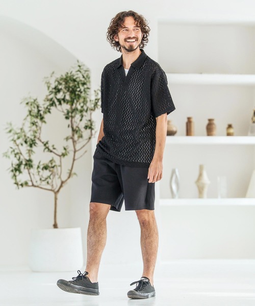 Magine(マージン)の「mp14833-Double Knit Short Pants ショートパンツ(MGN-261-048)(その他パンツ・メンズ・ネイビー/ミックスグレー/ブラック・48/46/44)」の7枚目の写真