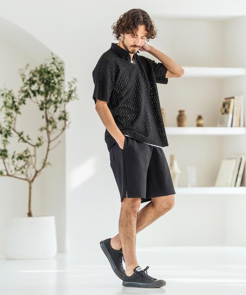Magine(マージン)の「mp14833-Double Knit Short Pants ショートパンツ(MGN-261-048)(その他パンツ・メンズ・ネイビー/ミックスグレー/ブラック・48/46/44)」の8枚目の写真