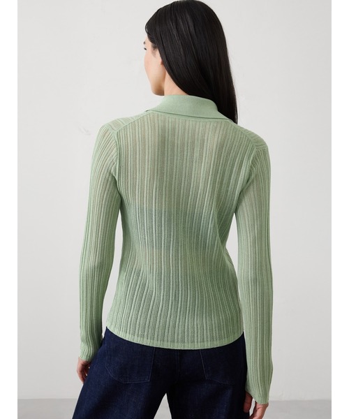 BANANA REPUBLIC FACTORY STORE(バナナリパブリック ファクトリーストア)の「BANANA REPUBLIC FACTORY STORE シアー カーディガン セーター(カーディガン/ボレロ・レディース・ホワイト/グリーン/ブラック・M/XS/L/S)」の9枚目の写真