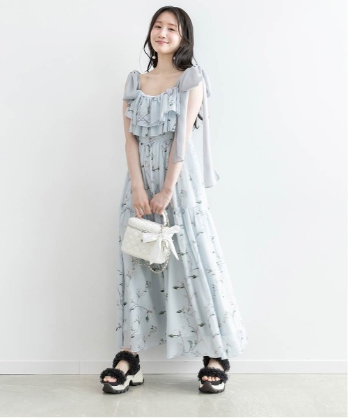 RANDA(ランダ)の「ボリュームチュールフリルスポーツサンダル(サンダル・レディース・ブラック/ピンク/ベージュ・L/M/S/LL)」の6枚目の写真