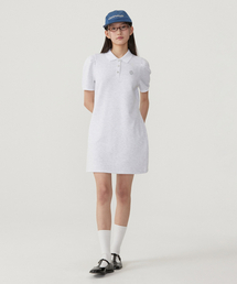 ウーマンパフ カラワンピース Heather Gray