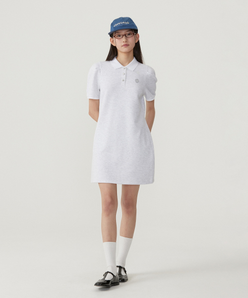 COVERNAT WOMAN(カバーナットウーマン)の「ウーマンパフ カラワンピース Heather Gray(ワンピース・レディース・その他・WS/WM)」の4枚目の写真