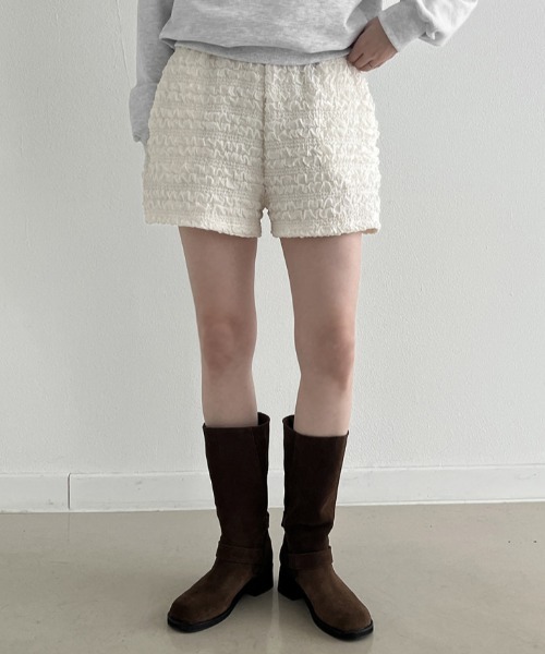 Vipoa(ヴィポア)の「ウエストゴムショートパンツ(その他パンツ・レディース・ホワイト/ブラック・FREE)」の17枚目の写真