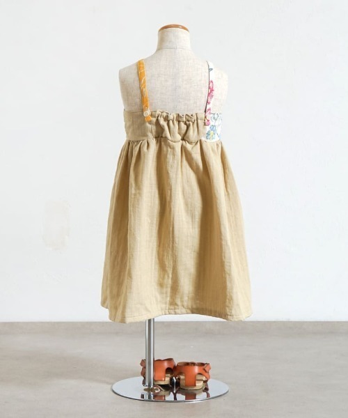 NAOMI ITO（ナオミイトウ）の「【NAOMI ITO(ナオミイトウ)】 パッチワークワンピース 70-80・80-90・90-100cm（ワンピース・キッズ・キナリ/ベージュ・70-80cm/90-100cm/80-90cm）」の17枚目の写真