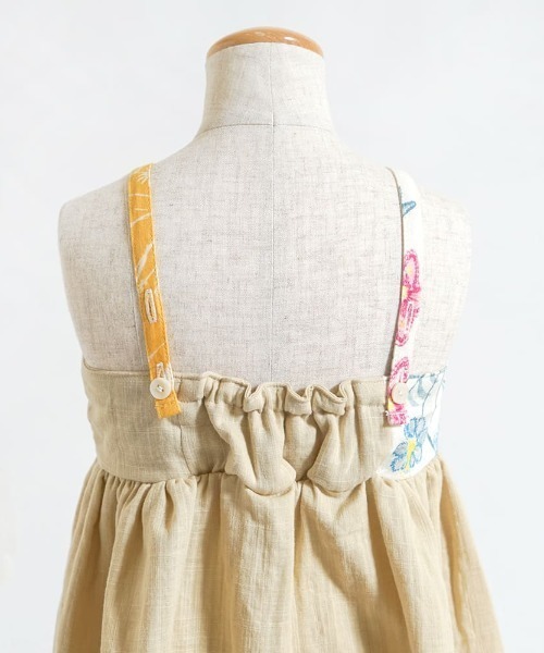 NAOMI ITO（ナオミイトウ）の「【NAOMI ITO(ナオミイトウ)】 パッチワークワンピース 70-80・80-90・90-100cm（ワンピース・キッズ・キナリ/ベージュ・70-80cm/90-100cm/80-90cm）」の16枚目の写真