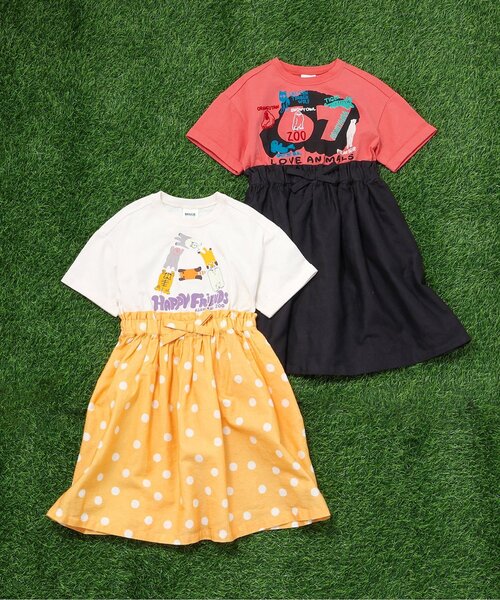 BREEZE（ブリーズ）の「【リンク】旭山動物園応援商品 ドッキングワンピース（ワンピース・キッズ・アイボリー/オレンジ・80/90/100/110/120/130/140）」の13枚目の写真