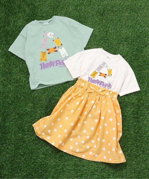 BREEZE（ブリーズ）の「【リンク】旭山動物園応援商品 ドッキングワンピース（ワンピース・キッズ・アイボリー/オレンジ・80/90/100/110/120/130/140）」の14枚目の写真