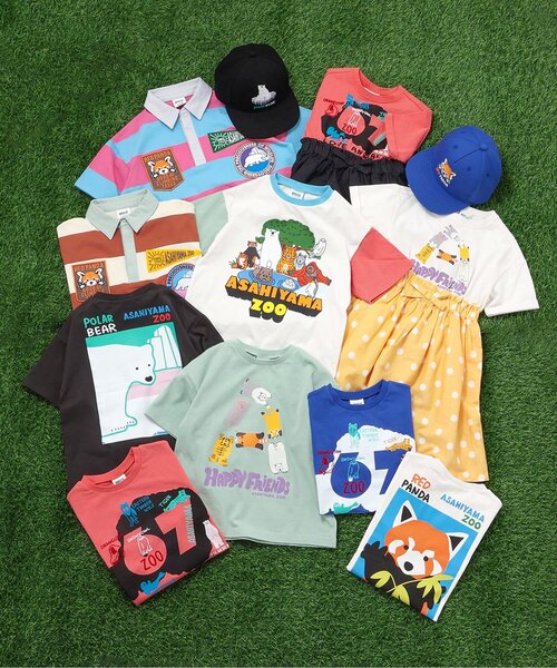 BREEZE（ブリーズ）の「【リンク】旭山動物園応援商品 ドッキングワンピース（ワンピース・キッズ・アイボリー/オレンジ・80/90/100/110/120/130/140）」の4枚目の写真