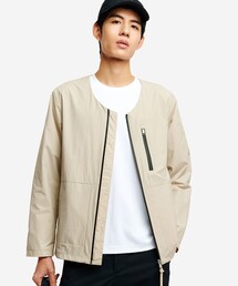 AIGLE（エーグル）の「撥水 ノーカラージャケット（ノーカラージャケット）」