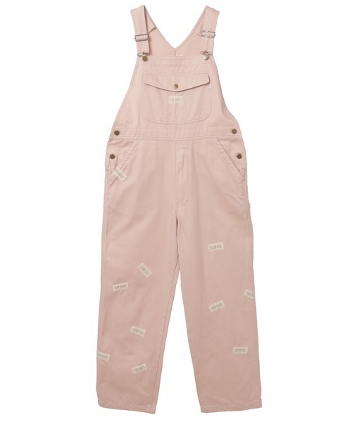 PINK HOUSE(ピンクハウス)の「ネームワッペンいっぱいオーバーオール(サロペット/オーバーオール・レディース・ピンク/キャメル/カーキ/ブラック・フリー)」の5枚目の写真
